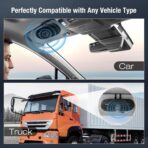 Bluetooth Car Speaker Phone: Hands Free Calling Kits 6W in car Speakerphone for Safe Driving - Support Siri Google Assistant Voice Calls/Motion Auto ON Off - BC990P - Image 2