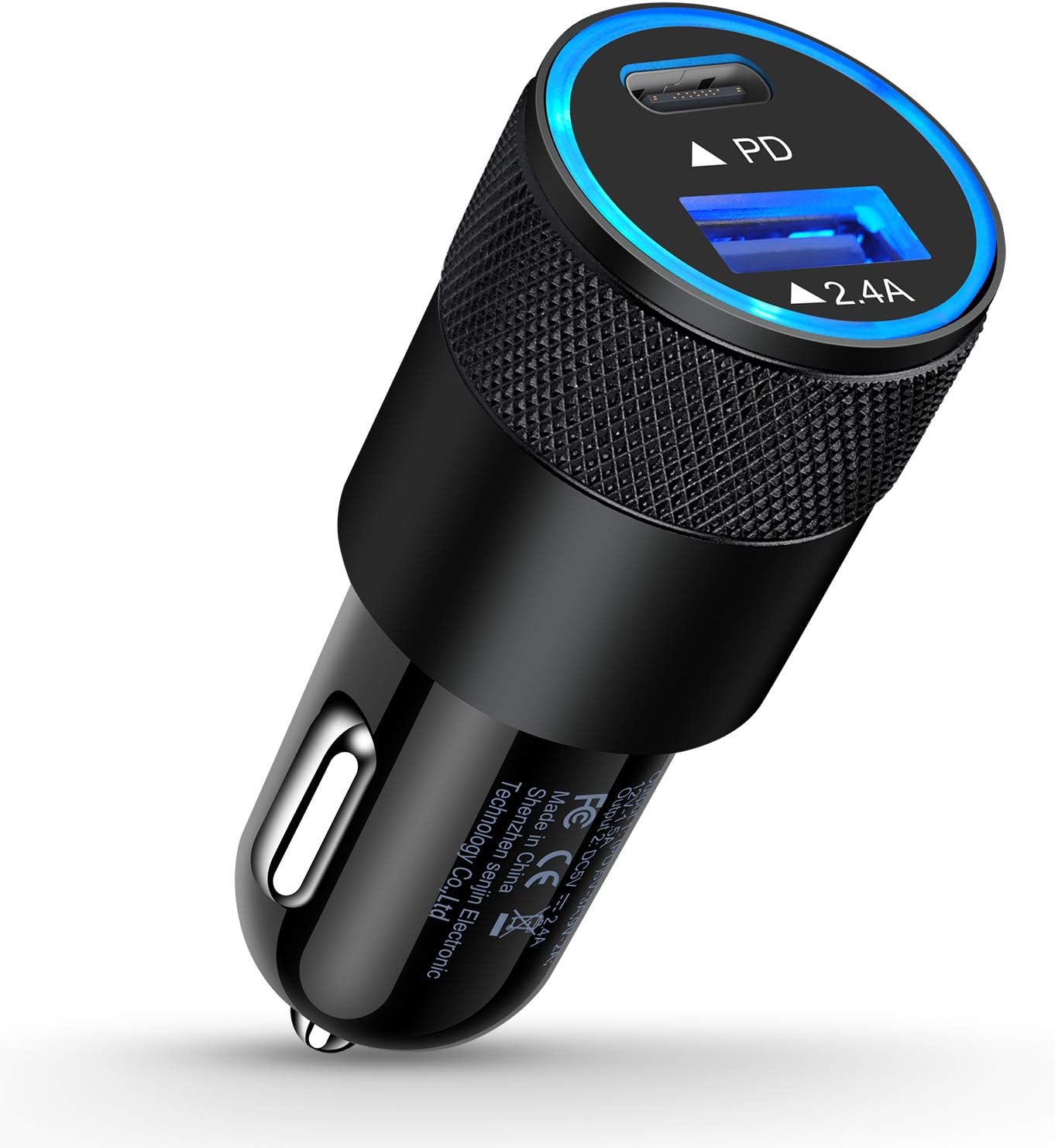 71M2vRutuKL._AC_SL1500_.jpg AILKIN 30W PD USB C Car Charger, USB Type C Fast Power Charging Block Dual Port USB A & USBC Plug Cargador Carro Lighter Adapter for iPhone, iPad, Samsung Galaxy, LG, Google Pixel, Moto, USB-C Port - Image 1