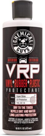Chemical Guys VRP Vinyl, Rubber, and Plastic Dressing - Tire Dressing, Non-Greasy, Dry-to-the-Touch Shine for Tires, Trim, and More, Safe for Cars, Trucks, SUVs, RVs & More - 16 oz
