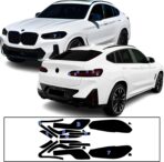BOGAR TECH DESIGNS Full Headlight Taillight Tint Kit Compatible with BMW X4 2022-2025, Dark Smoke - Image 8