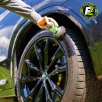 ExoForma Flow Tire Shine Applicator | Reusable Car & Truck Tire Dressing Applicator for No-Drip, Streak-Free Shine | Works with All Tire Shine & Gels | Professional Car Detailing Tool - Image 3