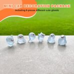 Luminous Ghost Car Dashboard Decor, 6PCS Fun Ghost Car Dash Decorations, Rear View Mirror Ornament, Interior Accessories for Home Office - Image 5