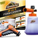 Armor All 2-in-1 Foam Cannon Kit, Car Cleaning Kit Connects to Power Washers and Garden Hoses for Vehicle Cleaning, Includes Foam Cannon, Foam Applicator and Ergonomic Adaptor, 1 count