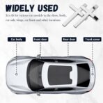 2PCS Individual Jesus Cross for Car Decal Emblem,3D Metal Christian Car Decals Badges for and Cars Decorations,Universal & Self-Adhesive Cross Cars Decal for Most Trucks,SUVs (Silver+Silver) - Image 7