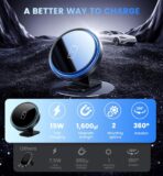 Mag-Safe Car Mount Charger 15W Magnetic Wireless Car Charger for iPhone 17 Accessories Magnetic Phone Holder for Car 3 in 1 Mag Safe Car Mount for iPhone17Pro/16/15/14/13/12 Series Gifts for Men Women - Image 3