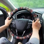 Steering Wheel Cover for Women Boho Universal Steering Wheel Covers Protector Car Accessories for Car 15 inch (Boho) - Image 2