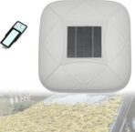 Car Cover Solar Charging, Automatic aterproof Windproof & Snowproof, Electric Shrinkage Car Window Covers, Fit for Sedan, MPV, SUV. 3XXL-White