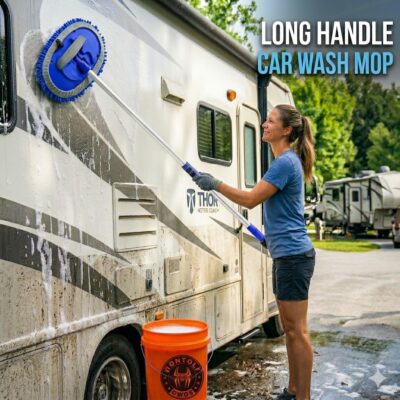 Wontolf 62'' Car Wash Brush Kit with Long Handle, Chenille Microfiber Car Wash Mop Mitt Scratch-Free Car Detailing Cleaning Brush Care Kit Car Cleaning Supplies for Cars RV Truck Boat - Image 4