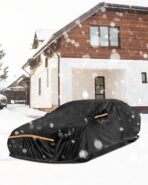 Car Cover Waterproof All Weather Custom Fit for Ford Mustang 1994-2025, 420D Oxford Full Outdoor Automtive Heavy Duty Covers Windproof Snowproof Dustproof UV Hail Protection Accessories - Image 6