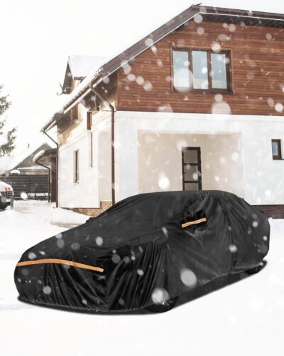 Car Cover Waterproof All Weather Custom Fit for Ford Mustang 1994-2025, 420D Oxford Full Outdoor Automtive Heavy Duty Covers Windproof Snowproof Dustproof UV Hail Protection Accessories - Image 6