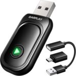 Wireless CarPlay Adapter for Apple iPhone, Convert Wired to Wireless CarPlay, 2025 Upgrade Mini Plug & Play No Latency CarPlay Dongle for iOS 10+ & Cars from 2019+ Dark Black