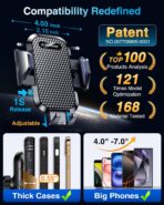 VANMASS Car Phone Holder 2026 Ultimate Military-Grade Phone Holder for Your Car Windshield Dashboard【Newest Best Strongest】 Cell Phone Car Mount for iPhone Samsung Android Speaker Mounts - Image 5