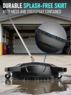 MEKOH 16.5” Pressure Washer Surface Cleaner, Large Lightweight Driveway Pressure Washer Attachment 3600PSI, 4 Caster Wheels, 1/4” Quick Connect, Universal Gas & Electric Power Washer Surface Cleaner - Image 5