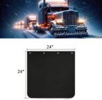 Pair 24" x 24" Mud Flaps with 4 Pcs Mud Flap Weights Set - Image 9