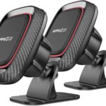 [2 Pack] Magnetic Phone Holder for Car, APPS2Car [Super Strong Magnet] Phone Mount for Car, Dashboard Magnetic Car Phone Holder Mount with Strong VHB Adhesive Mounting, Compatible with iPhone, Samsung