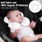 KAKIBLIN Baby Travel Pillow, Baby Neck Pillows for Car Seat, Upgraded Babies Head Pillow, Head and Neck Support Pillow for Car Seat, Stroller, Pushchair, Travel(Twig) - Image 2