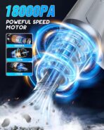 18000Pa Car Vacuum Portable Cordless, 5000mAh High Power Cordless Vacuum Cleaner, 120W Portable Vacuum for Car, Office, Pet and Home Cleaning - Image 3