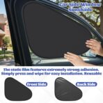 4PCS Car Window Shade Car Side Window Covers Automobile Sunshade Front and Rear Windows Sunshades - Image 7