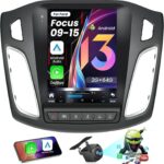 64G Car Stereo Radio for Ford Focus 2012-2018: 10.4" 1024 * 768 HD Touchscreen Head Unit Wireless Carplay Android Auto 1080P Backup Camera Mirror Link 5G WiFi GPS Bluetooth5.0 SWC FM/RDS