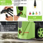Electric Pressure Washer 5000 PSI,2.8 GPM Power Washer with Foam Cannon,Portable Cleaner with 33ft Hose Reel,4 Nozzle Tips,and Soap Bottle for Cars/Home/Driveways/Patios/Decks/Fences - Image 5