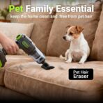 Cordless Car Vacuum Cleaner, 36000PA High Power Suction, 120W Portable Handheld Vacuum with 2×3.0Ah Batteries, Multi-Nozzle Air Duster for Car, Home, Office, Pet Hair - Image 6