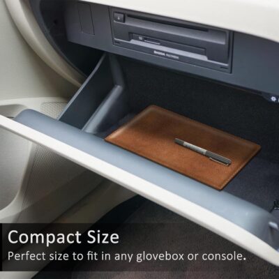 FINPAC Car Registration and Insurance Card Holder, Vehicle Glove Box Card Organizer Wallet Automobile Accessories for License - Image 4