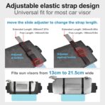 Veharvim Sun Visor Extender for Car (Polarized, UV400, PC Lens, 2 Side Sunshade), Car Visor Extender Sun Blocker, Visor Extender Attachment, Anti-Glare Sun Visor Accessory for Safe Driving (2 Pack) - Image 6