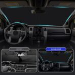 Car Sun Shade for 2016-2024 2025 2026 Toyota Tacoma Windshield Sun Shade, Sun Visor Windshield Screen Cover for Tacoma Front Window Sunshade Foldable Auto Interior Accessories UV Block to Keep Cool - Image 4