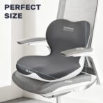 Coverado [Upgraded] Car Seat Cushion and Lumbar Support Pillow One Piece, Memory Foam Ergonomic Back Support Driving Seat Cushion for Back Pain, Non-Slip Washable Cushion for Car, Driver, Office - Image 8