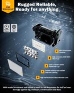 Auxbeam 6 Modes Amber White Series 4 Inch 120W Strobe LED Pod Lights Dual Color Auxiliary Offroad Light Bar Spot Flood Combo Flashing Fog Lights A-Pillar Bumper Grille Mount, Pair - Image 4