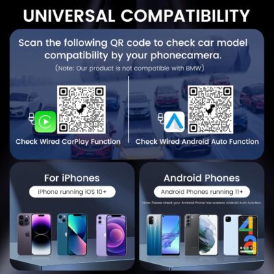 H-Air Wireless CarPlay & Android Auto Adapter, 2026 Upgrade, Plug & Play USB Dongle, Convert Wired CarPlay Auto to Wireless, No Latency, Fast Connection, for Apple iPhone & Android Phones - Image 7