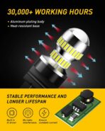 AUXITO 3157 LED Bulb White, Super Bright 3156 3056 3057 4157 3047 4057 3457 4114 LED Bulb for Backup Reverse Tail Brake DRL Signal Parking Lights, Pack of 2 - Image 7