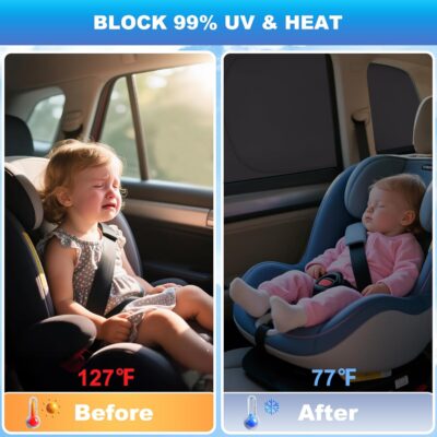 XCBYT 2019-2024 Silverado Window Shades Full Coverage Window Shades | 6-Layer Blackout Insulated Sun & UV Protection | Custom Fit Privacy Covers for Camping, Sleeping & Car Living (5 PCS) - Image 4