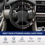 GENANY Skull Blossom Spring Steering Wheel Cover, Non-Slip Neoprene Car Steering Wheel Cover, Breathable Steering Wheel Covers, Sweat-Absorbing Accessories, Spring Auto Gifts - Image 5