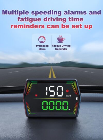 HUD Heads Up Display for Cars 2025 New Universal Digital GPS Speedometer LED Display with MPH Speed Compass Overspeed Alarm Fatigued Driving Alert,USB Cable Plug and Play for All Vehicle - Image 5