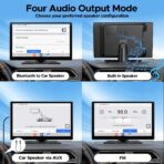 LAMTTO 9" Wireless CarPlay Screen with Net-Flix YouTube Apps Portable Car Play Screen for Apple Carplay and Android Auto with Backup Camera Navigation Bluetooth Voice Control AUX Siri - Image 8