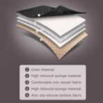 Black Back Seat Cover, Rear Car Seat Cover for Cars Truck SUV,Seat Covers with Storage Pocket,Bottom Auto Seat Cushion Pad Mat for Most Vehicles-Black,1 Pcs - Image 6