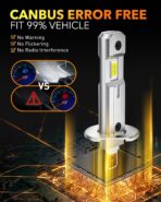 OXILAM H1/H1LL LED Bulbs 30000LM 6500K White Ultra-Bright, 5 Min Quick Install, 60000H Lifespan, No Flicker, 99% Compatibility - Image 7