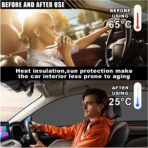 4PCS Car Side Window Sun Shades, Auto Window Sunshades Privacy Curtains Blackout with Magnetic, UV Rays, Heat Protection Stretch Car Window Covers for Sleeping, Camping, Breastfeeding (Front & Back) - Image 5