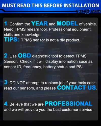 Pre-Programed Tire Pressure Sensor for:-Dodge Journey 2011-2020 Charger 2010-2020 Challenger, for:-Jeep Wrangler 2014-2019, for:-Ram 1500 2500, TPMS Sensors 56029398AB 68241067AB 433MHz (4) - Image 6