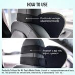 Car Neck Pillow for Driving Seat, Soft Memory Foam Headrest Pillow with Adjustable Strap and Removable Cover, Ergonomic Neck Support for Car, Office Chair, Gaming Chair – Dark Grey - Image 5