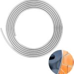 Car Door Edge Guards Chrome Silver Universal U Shape Moulding Trim Strip Automotive Door Protector Decorative for Sedans, Trucks, SUV, ATV (16FT, Silver)