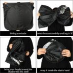 Windshield Sun Shade Foldable Car Front Window Covers for Car Accessories Sun Heat UV Rays Visor Protector Protection for Universal Cars SUV Truck(Pink Sequins) - Image 6