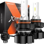 SEALIGHT 5201 5202 Led Fog Light Bulbs, 14,000 Lumens 600% High Bright Super Heat Dissipation PS19W PS24W Fog Lights Led, 6500K Cool White 50000HRS Lifespan 5202 Fog Light Bulb for Interior Lighting