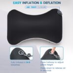 Inflatable Car Neck Pillow, Soft Headrest Inflatable Car Pillow for Driving Seat with Adjustable Strap, Comfortable Ergonomic Design Neck Support and Breathable Washable Cover - Image 4