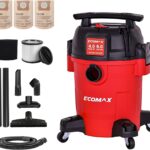 ECOMAX Ultra Quiet Shop Vacuum Wet and Dry 6 Gallon, Shop Vac 4 HP, 80% Quieter Operation, 3X Longer Motor Lifespan, Powerful & Portable for Home, Garage, Jobsite, Workshop