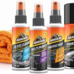 Armor All Car Wash and Car Interior Cleaner Kit, Includes Towel, Tire Foam, Glass Spray, Protectant Spray and Cleaning Spray, Multicolor, 5 Count (Pack of 1)