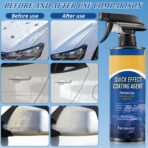2PCS Car Coating Spray, Quick Effect Coating Agent, Coat Car Wax,Car Scratch Wax Coating Spray, Oil Film Emulsion Glass Cleaner - Image 4