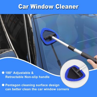 17pcs Car Detailing Kit Interior Cleaner, Car Interior Cleaning Kit with Handheld Car Vacuum, Car Detailing Brushes, Windshield Cleaning Tool, Car Cleaning Supplies, Car Accessories for Men, Women - Image 4