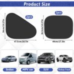 4PCS Car Window Shade Car Side Window Covers Automobile Sunshade Front and Rear Windows Sunshades - Image 2